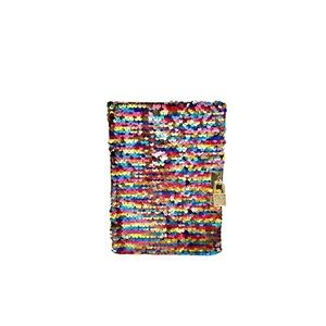 Rainbow Flip Sequin Lock and Key Journal